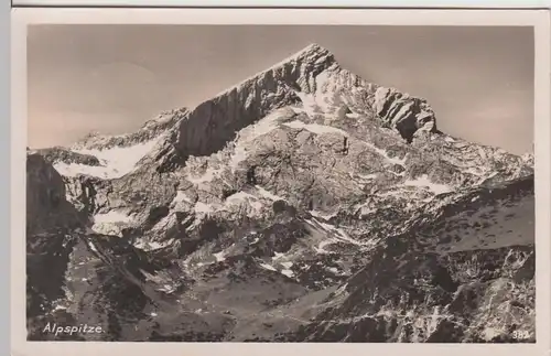 (108734) Foto AK Alpspitze, Wettersteingebirge 1940