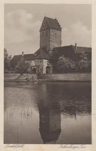 (108141) AK Dinkelsbühl, Rothenburger Tor, 1928