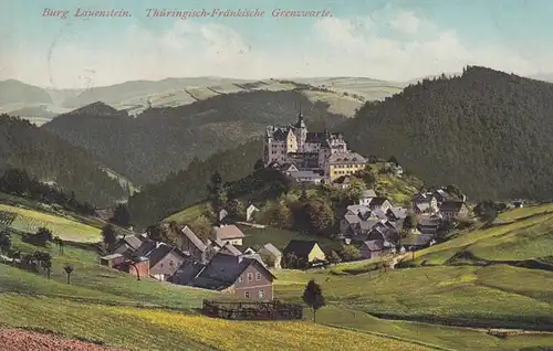 (107869) AK Ludwigsstadt, Burg Lauenstein, um 1911