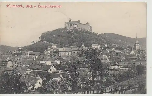 (107853) AK Kulmbach, Blick vom Bergschlösschen 1906