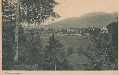 (107813) AK Blick nach Oberammergau, Panorama, vor 1945