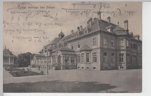 (107447) AK Bad Steben, Kgl. Kurhaus, 1916