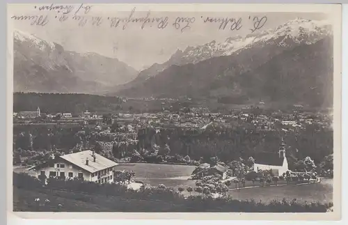 (107420) Foto AK Bad Reichenhall, Totale m. Untersberg u. Lattengebirge, 1929