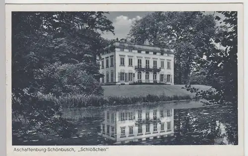 (107401) AK Aschaffenburg Schönbusch, Schlösschen, Feldpost 1942