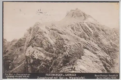 (107396) Foto AK Garmisch Partenkirchen, Zugspitzgrat vor 1945