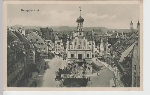 (107379) AK Kempten, Rathausplatz 1927