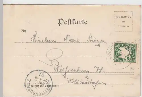 (107346) AK Pottenstein Schüttersmühle, 1901