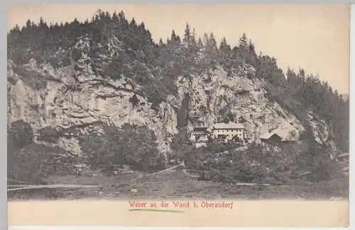 (107319) AK Weber an der Wand bei Oberaudorf, um 1905