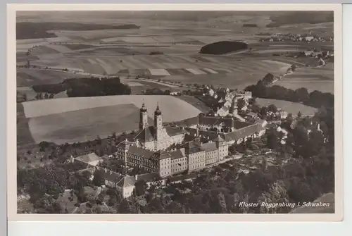 (107316) Foto AK Kloster Roggenburg, Fliegeraufnahme, 1933-45