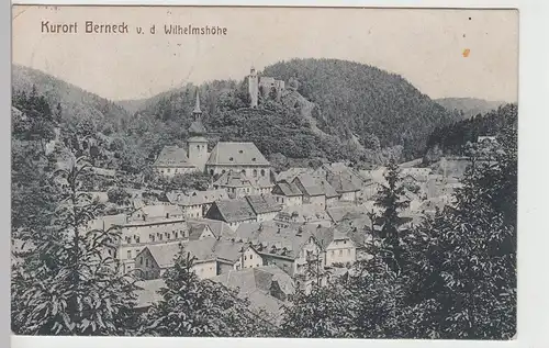 (107309) AK Bad Berneck im Fichtelgebirge, Ansicht v.d. Wilhelmshöhe, 1921