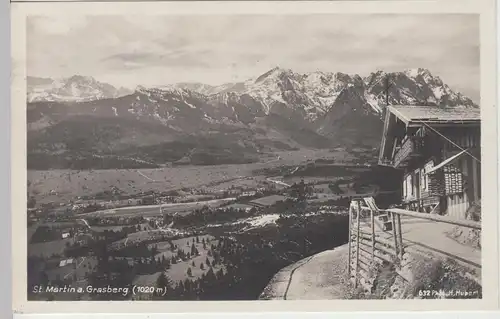 (107302) Foto AK Garmisch-Partenkirchen, St. Martinshütte am Grasberg, 1931