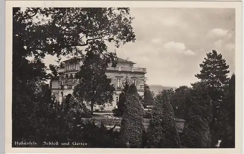 (107294) Foto AK Hohenfels (Coburg), Schloss mit Garten, 1939