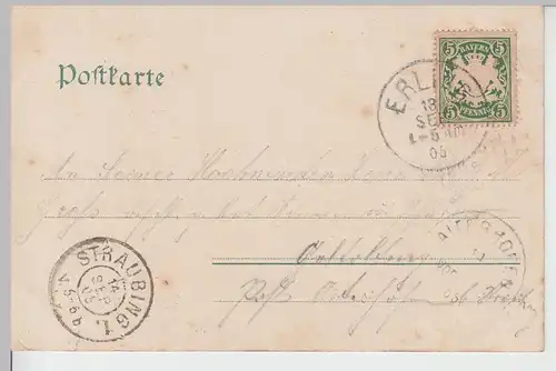 (107289) AK Gruss aus Andechs, Kloster, 1905