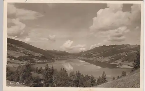 (107255) Foto AK Alpsee, Gesamtansicht, 1952