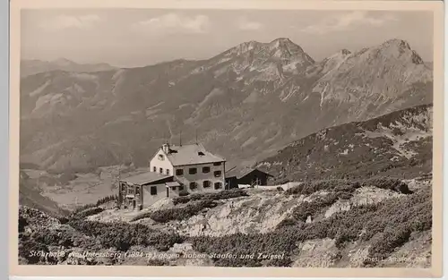 (107252) Foto AK Stöhrhaus am Untersberg gg. hohen Staufen u. Zwiesel, vor 1945