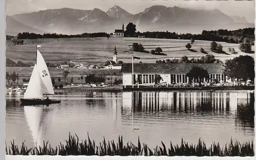 (107234) Foto AK Waging am See, Strandkurhaus, 1965