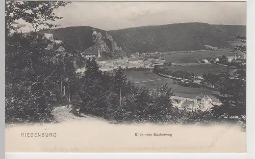 (107228) AK Riedenburg, Blick vom Bucherweg, 1905