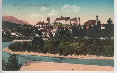 (107222) AK Füssen, Blick v.d. Hohenschwangauer Straße, 1913