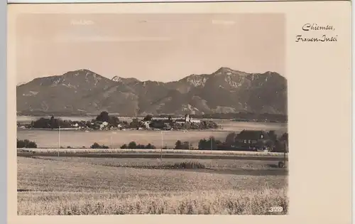 (107180) Foto AK Chiemsee, Frauenchiemsee, vor 1945