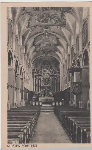 (107000) AK Kloster Scheyern, Kirche, Inneres, vor 1945