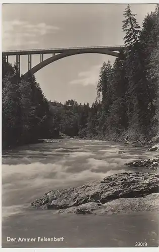 (106999) Foto AK Ammer Hochbrücke, Echelsbacher Brücke 1932