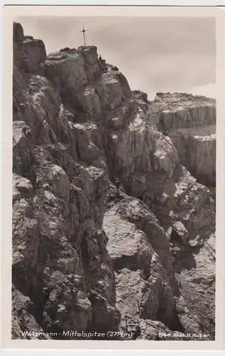 (106971) Foto AK Watzmann, Mittelspitze, vor 1945