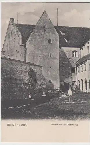 (106956) AK Riedenburg, Schloss Rosenburg, Innenhof, um 1905