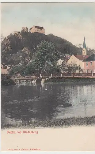 (106955) AK Riedenburg, Ort mit Schloss Rosenburg, bis 1905