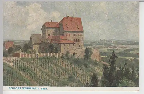 (106683) Künstler AK Schloss Wernfels bei Spalt, 1914