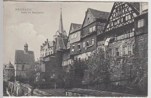 (106270) AK Kronach, Partie am Stadtgraben, 1910