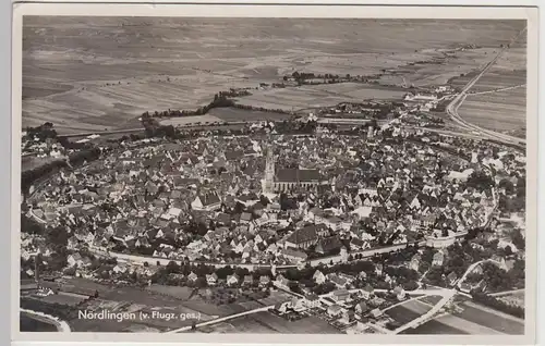 (106223) Foto AK Nördlingen, Fliegeraufnahme, 1938