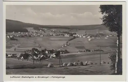 (10609) Foto AK Bischofsgrün u. Birnstengel im Fichtelgebirge 1935