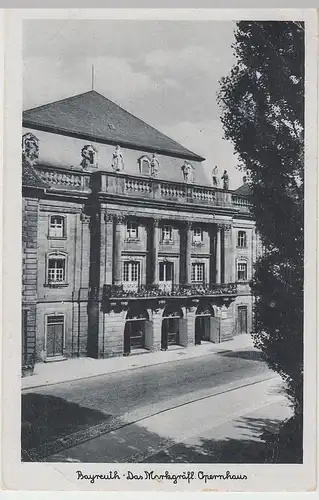 (106087) AK Bayreuth, Opernhaus, vor 1945