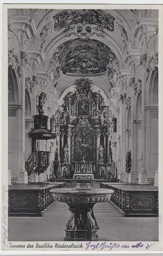 (106078) AK Kloster Niederaltaich, Basilika, Inneres 1942