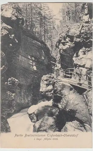 (106076) AK Breitachklamm, Tiefenbach, Oberstdorf 1905