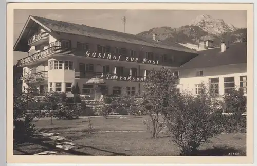 (105877) Foto AK Bayrischzell, Gasthof Zur Post, vor 1945