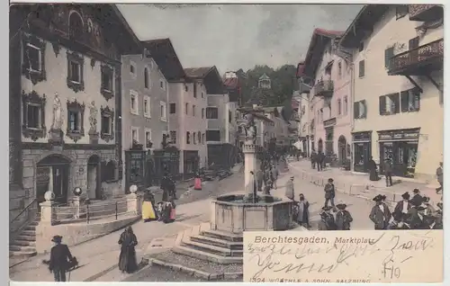 (105874) AK Berchtesgaden, Marktplatz, 1904