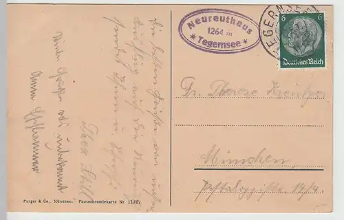 (105869) AK Neureuthaus, Tegernsee 1934