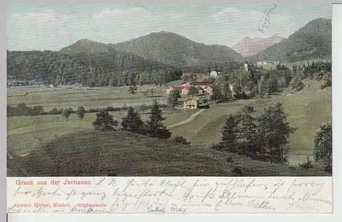 (105867) AK Gruss aus der Jachenau, um 1900