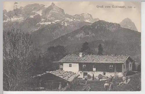 (105864) AK Gruß vom Eckbauer, 1916