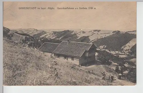 (105852) AK Immenstadt, Unterkunftshaus am Stuiben, vor 1945