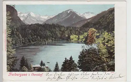 (105848) AK Freibergsee bei Oberstdorf, 1907