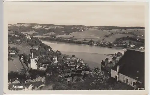 (105689) Foto AK Passau, Gesamtansicht vor 1945