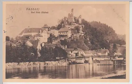 (105687) AK Passau, Bad Hals, Ruine, 1911