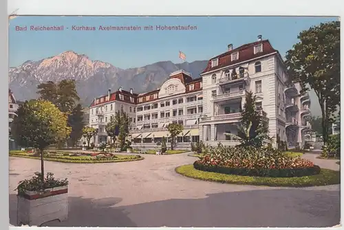 (105629) AK Bad Reichenhall, Kurhaus Axelmannstein mit Hohenstaufen, 1916