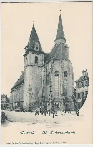 (104965) AK Ansbach i.B., St. Johanniskirche vor 1905