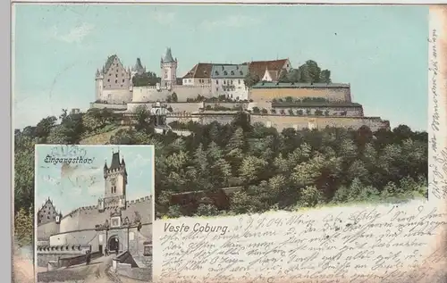 (104666) AK Veste Coburg, 1904