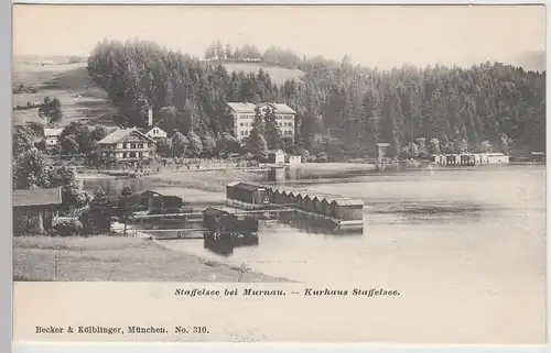 (104658) AK Staffelsee bei Murnau, Kurhaus Staffelsee, vor 1905