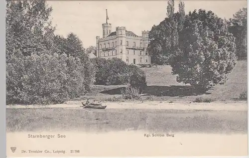 (104657) AK Starnberger See, Kgl. Schloss Berg, vor 1905