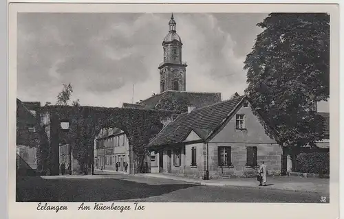 (104466) AK Erlangen, Am Nürnberger Tor, 1940